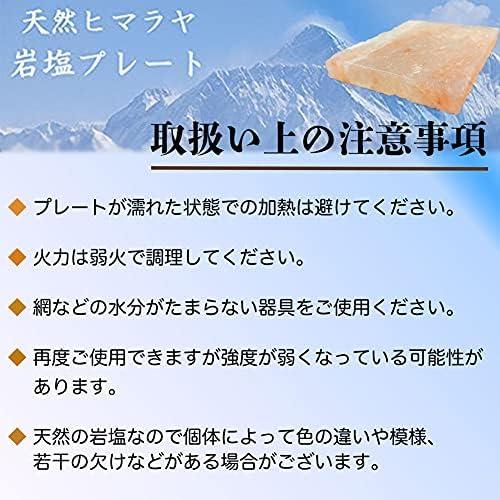 【 2枚入x2パック 4枚セット 】ヒマラヤ 岩塩プレート 100mm×70mm×10mm 手のひらサイズで使い易い キャンプ BBQ バーベキュー 食用 塊 ブロック 塩 しお  焼肉 |  | 05