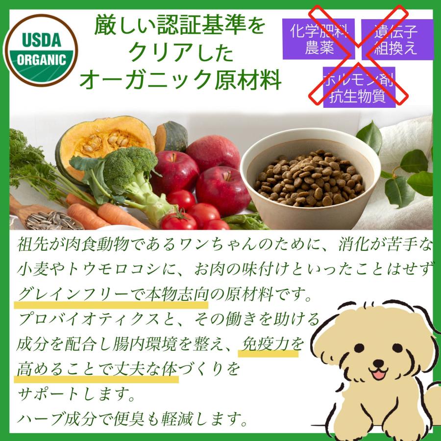 ソルビダ ドッグフード オーガニック & グレインフリー チキン 室内