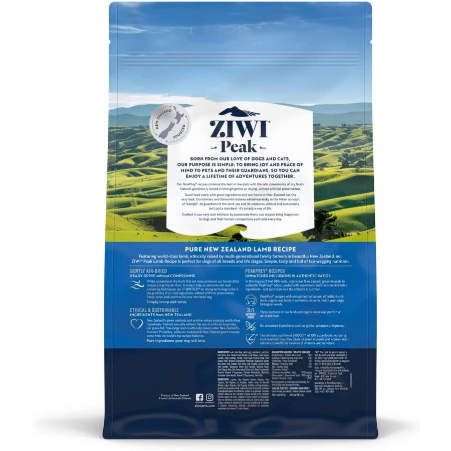 ziwi peak エアドライ ドッグフード ラム1kg 自然食 穀物不使用 【お