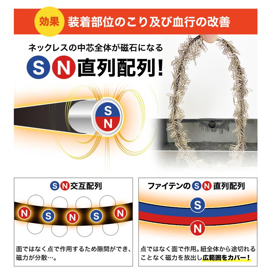 RAKUWA 【20％OFF】ファイテン RAKUWA磁気チタンネックレス Rex(管理