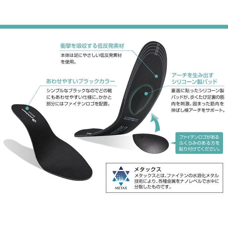 Phiten（ファイテン） インソール 中足骨サポートタイプ メタックス