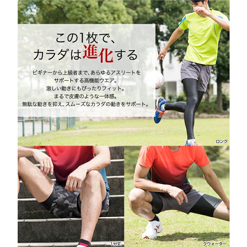 Phiten（ファイテン） スポーツスパッツ 一分丈(吸汗速乾)【公式