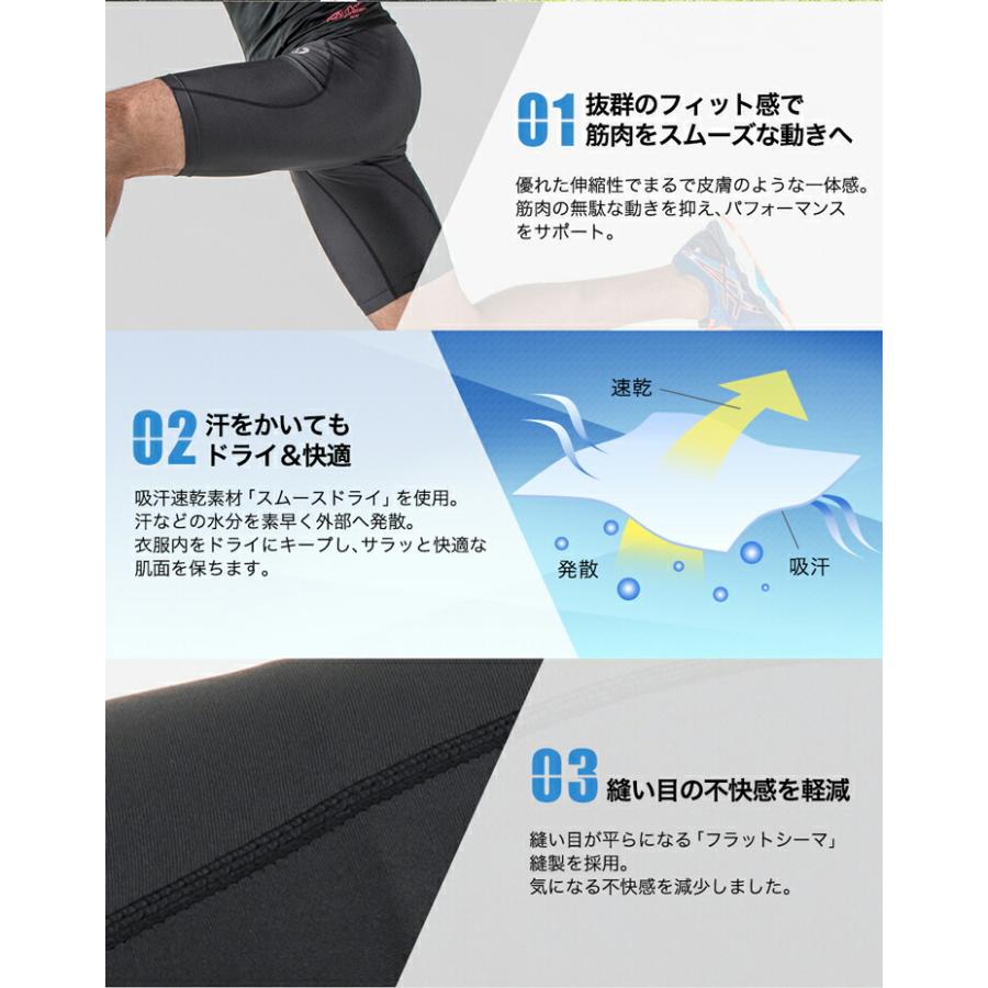 Phiten（ファイテン） スポーツスパッツ 一分丈(吸汗速乾)【公式