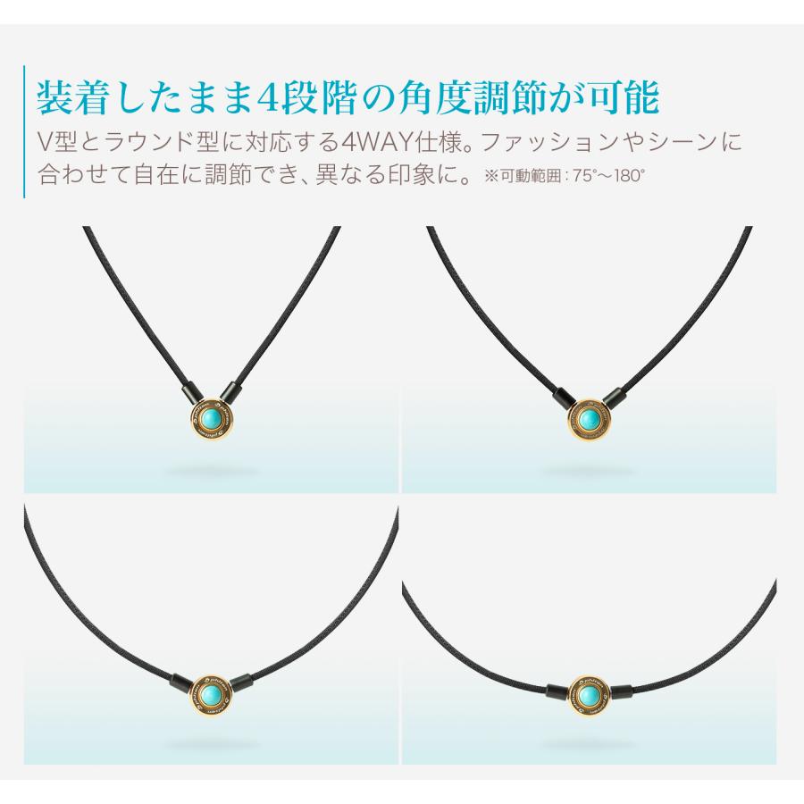 Phiten（ファイテン） ネックレス プッシュタイプIII ターコイズ 羽生