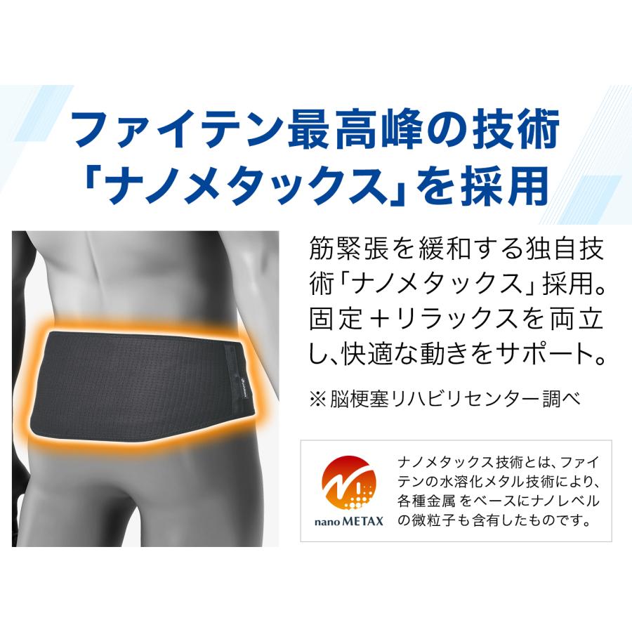 ファイテンサポーター ナノメタックス ソフトタイプ  腰用 | Phiten | 04
