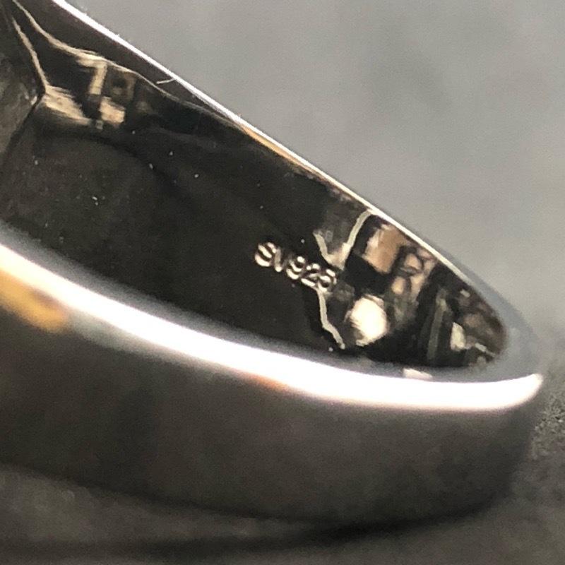 SV925 リング スモーキー クォーツ 煙 水晶 シルバー 銀 アクセサリー