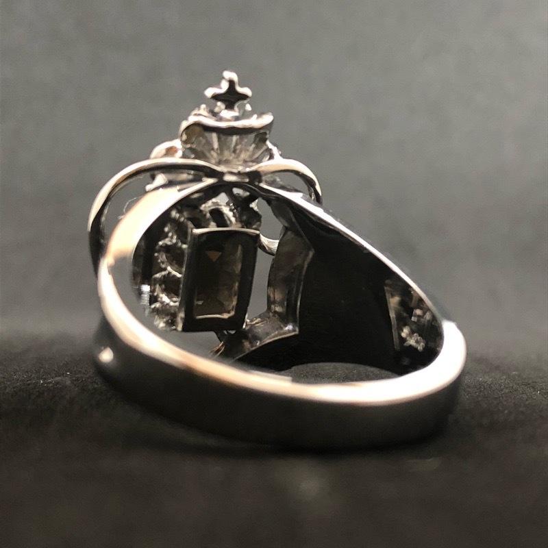 SV925 リング スモーキー クォーツ 煙 水晶 シルバー 銀 アクセサリー