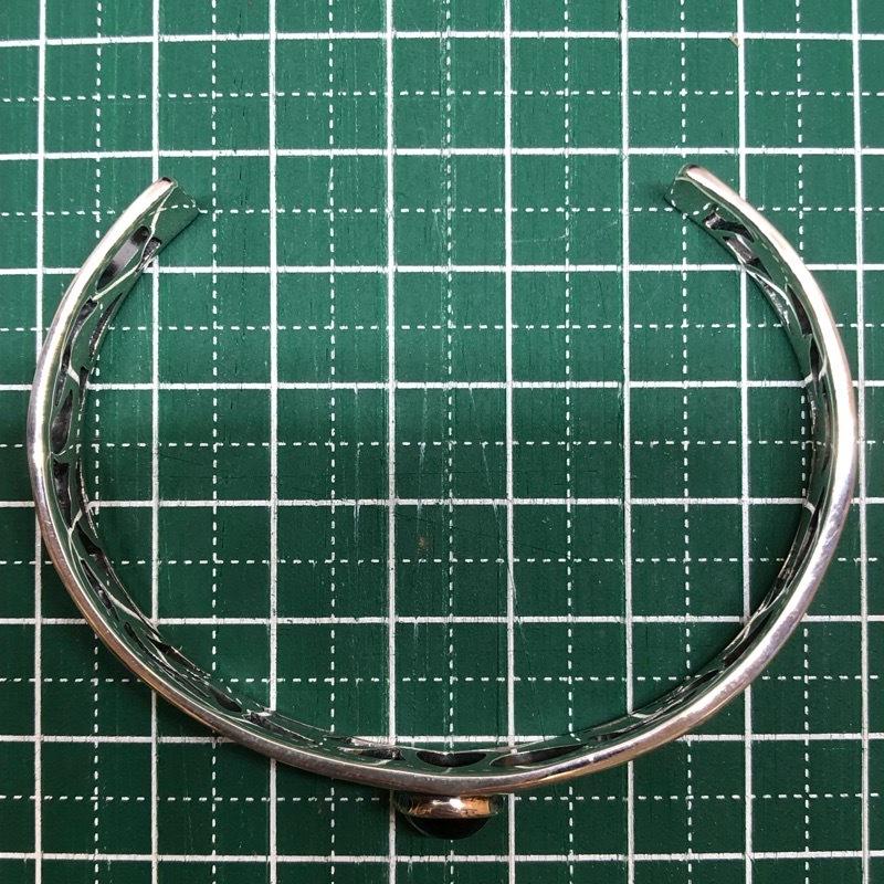 SV925 オニキス バングル ブレスレット シルバー 925 アラベスク 唐草