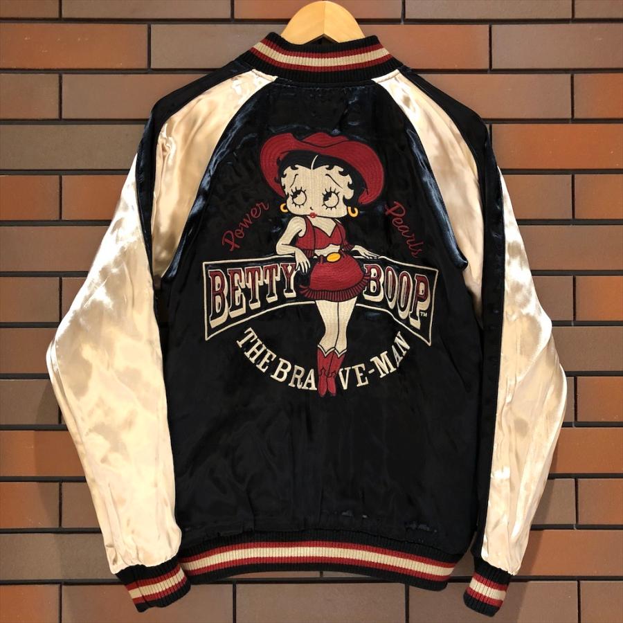 BETTY BOOP 4Lあり × THE BRAVEMAN リバーシブル スカジャン BETTY BOOP 4Lあり × THE BRAVEMAN リバーシブル スカジャン