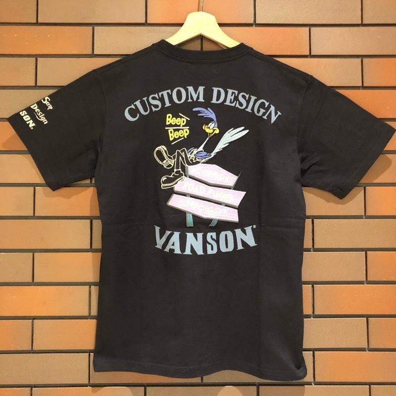 Vanson Looney Tunes バンソン ロードランナー ルーニーテューンズ 半袖 Tシャツ 刺繍 プリント 墨黒 スミクロ Ltv26 Sumikuro パープルヘブン仙台オンライン 通販 Yahoo ショッピング