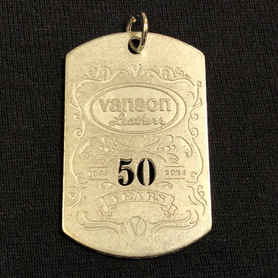 4Lあり　VANSON　バンソン　50周年記念モデル　半袖 Tシャツ　スカル　ブラック　NVST-2412｜phnagamachi｜14