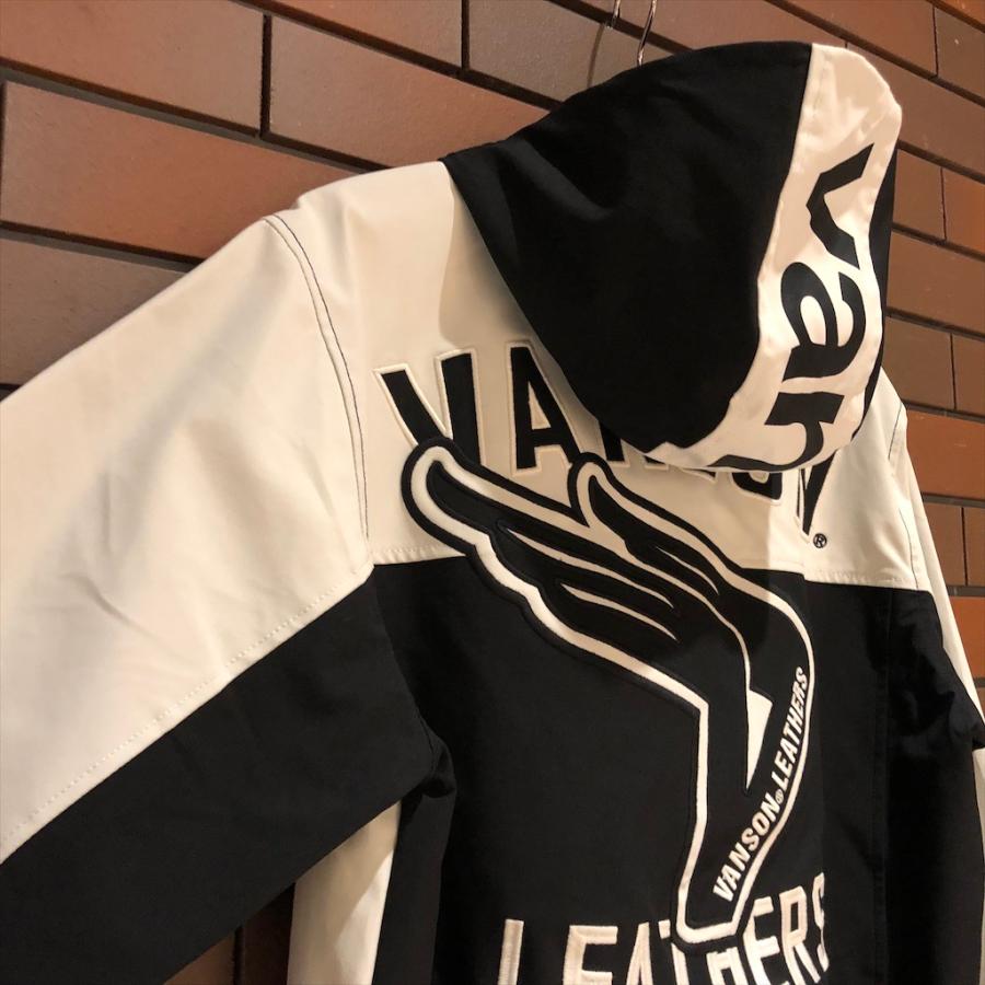 VANSON（バンソン） マウンテンパーカー 撥水 3層ストレッチ 素材 裏地 