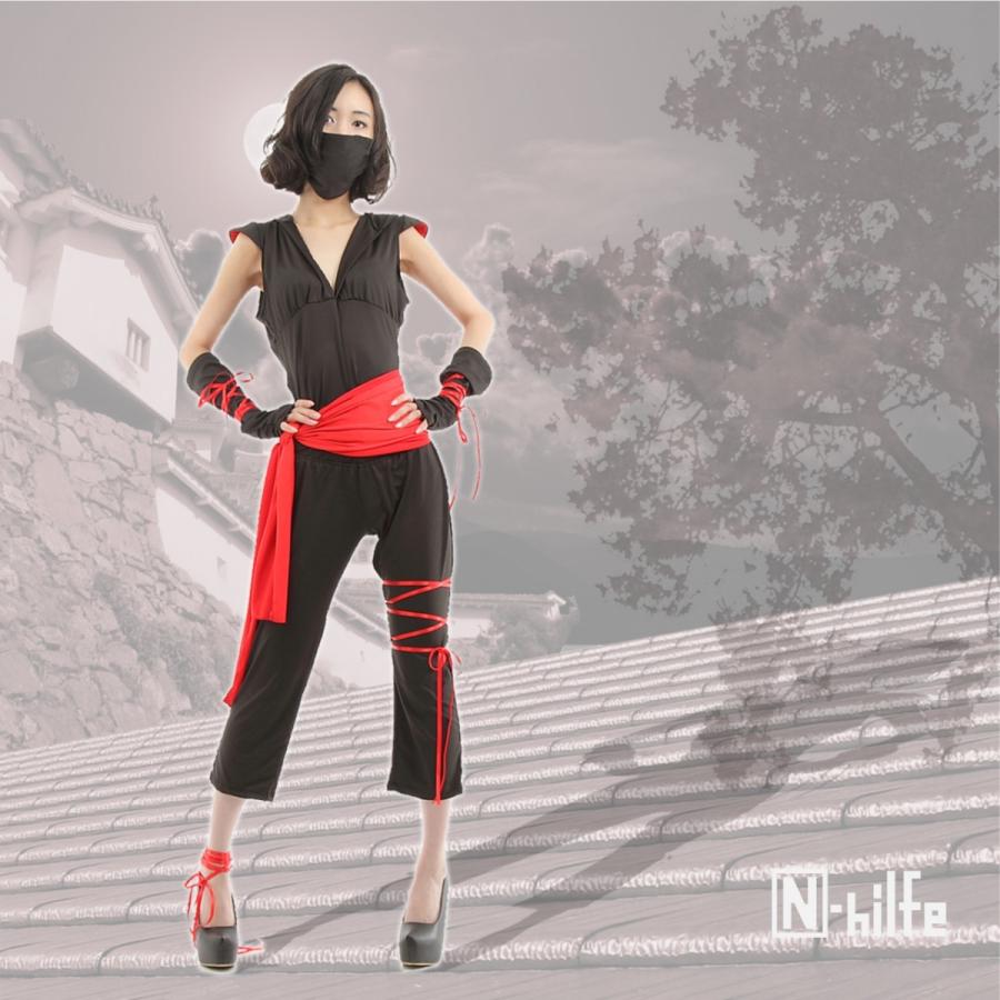 忍者 コスプレ レディース フリー ハロウィン コスチューム 衣装 黒 Phn042 Phnstyle 通販 Yahoo ショッピング