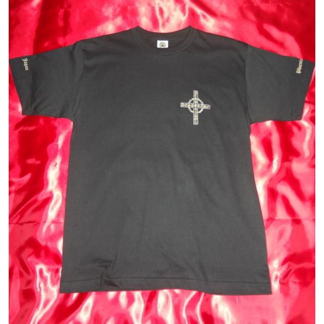 【DESPERADO】デスペラード アウトロー SPEC2 REDロゴバックTシャツ/BK（ブラック） クロス 十字 派手Tシャツ 赤ロゴ 赤箔 黒赤 ちょい悪｜phoenix-japan｜03