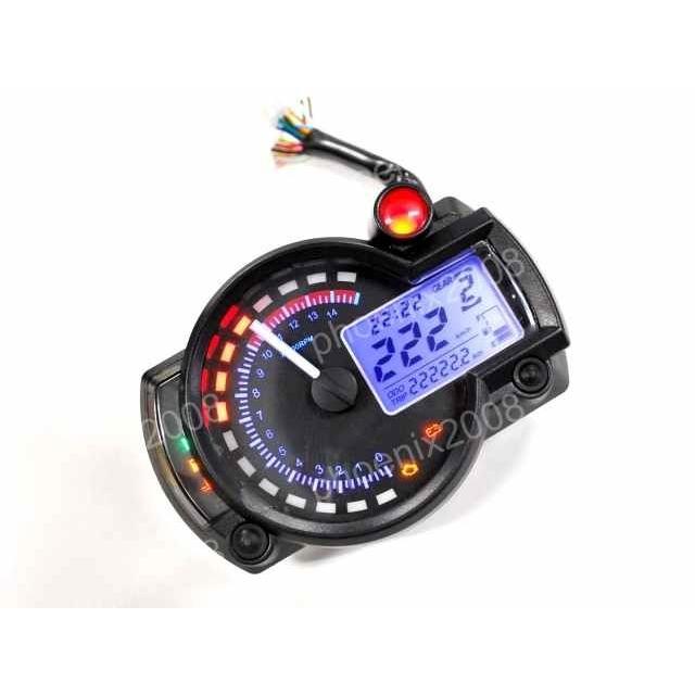 タコ スピードメーター デジタルメーター タコメーター 12V 電気式 4