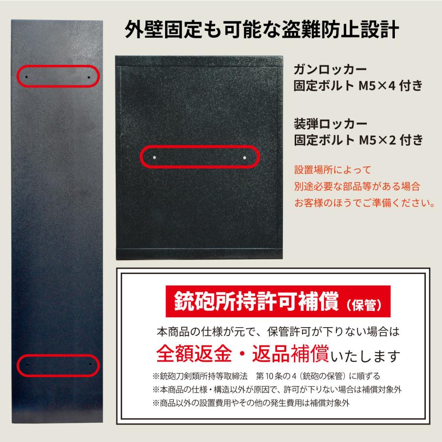 CKガンクラフト 4丁用 ガンロッカー 装弾ロッカー 800発 2点セット 電子式 オートロック ロッカー テンキー 暗証番号 銃砲 猟銃 サバゲー　_8