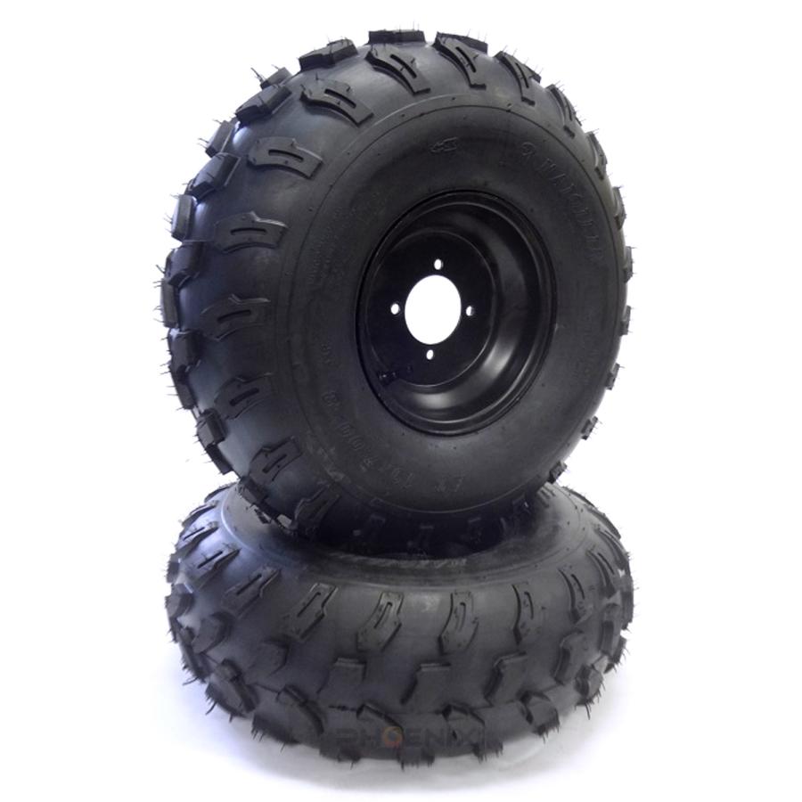 CKカスタム タイヤ ホイール 8インチ 4穴 左右 2本 セット 19×7.00-8