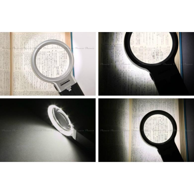 PhoenixLoupe スタンドルーペA LEDライト付き 折りたたみ式 3倍 10