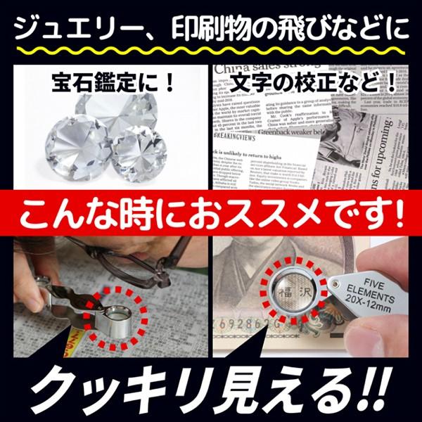 PhoenixLoupe ジュエリールーペF 回転収納式 ルーペ拡大鏡 倍率20倍