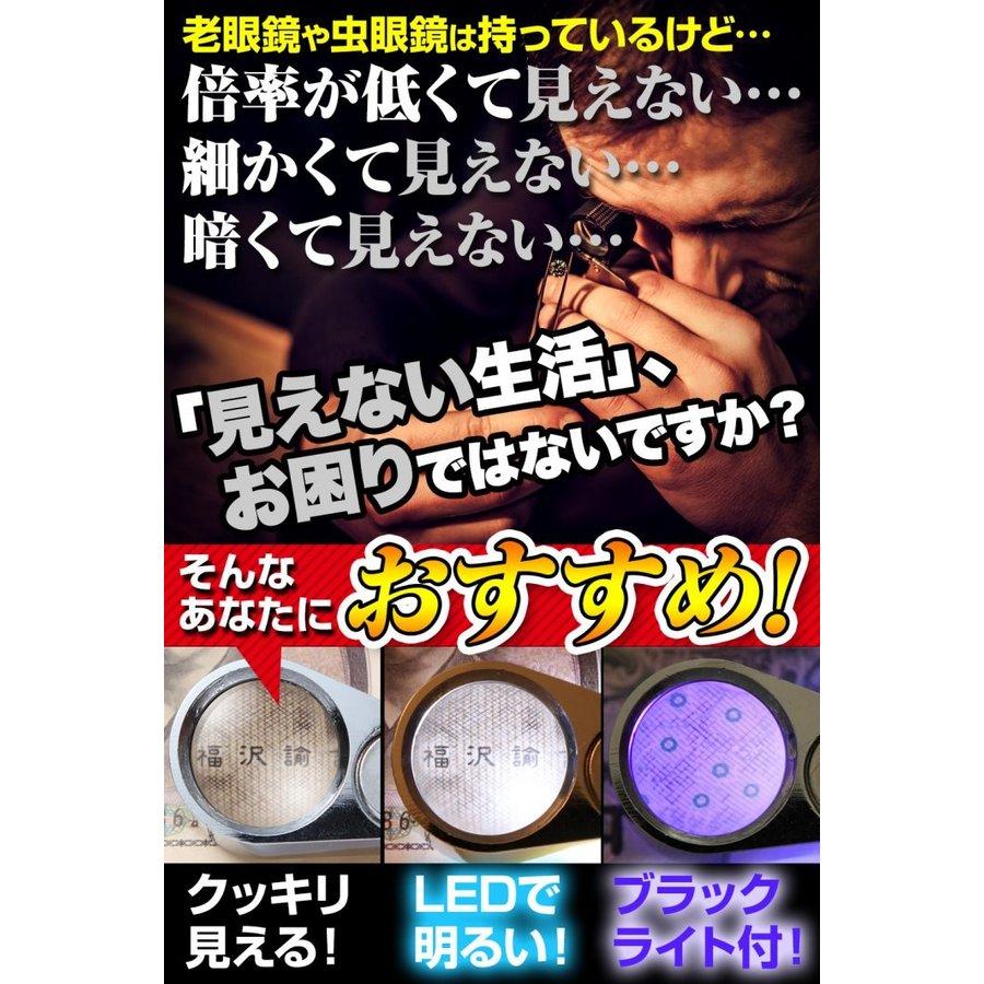 ジュエリールーペH LEDライト付き ケース入り 安心長期保証45日間 40倍 拡大鏡 宝石鑑定用 軽くてコンパクト/ジュエリールーペH｜phoenix-zakka｜02