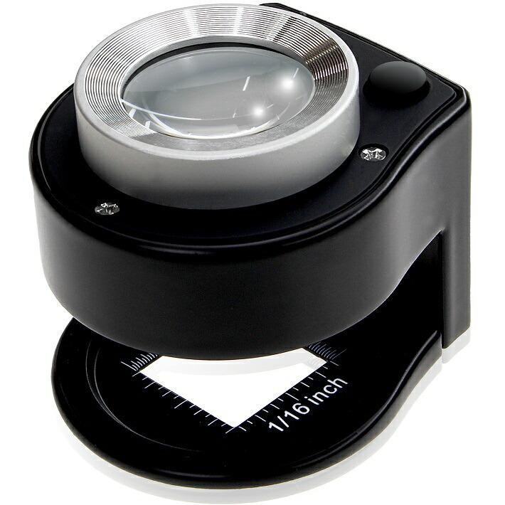 PhoenixLoupe リネンテスター LED 縞見ルーペ スタンドルーペ 倍率30倍