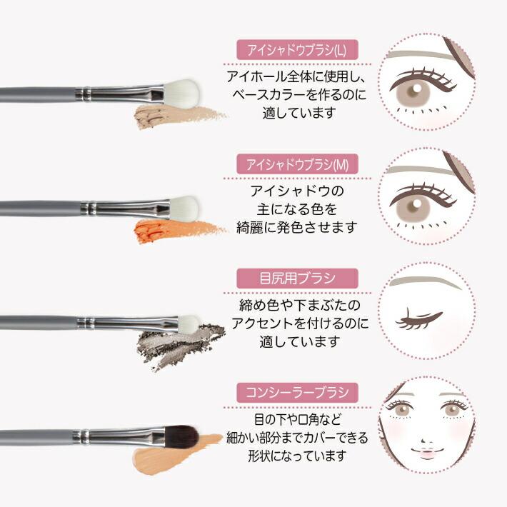 Frepice フレピス メイクブラシ 【10本 セット】 化粧 ブラシ 筆