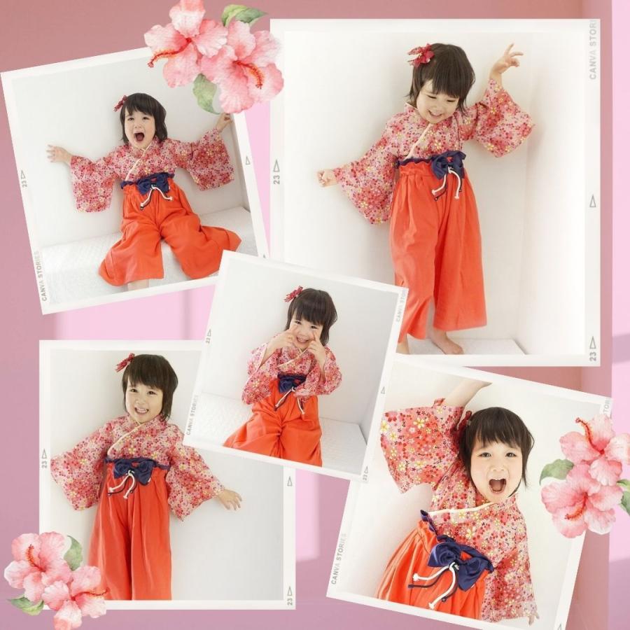 袴 女 袴ロンパース じゃない セパレート 2点 セット 90 100 110 袴 女 袴ロンパース じゃない セパレート 2点 セット 90 100 110