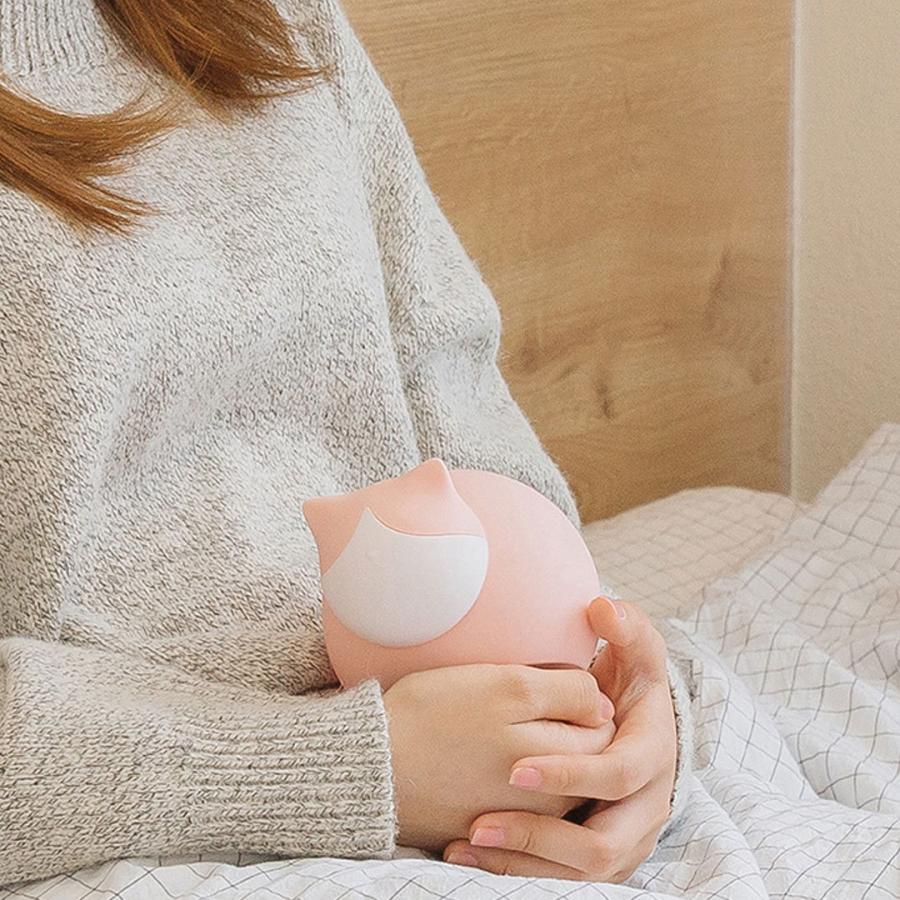 湯たんぽ レンジ 猫 型 ファンシー エコ 防寒 冬 寒さ対策 夏 アイスバッグ 熱中症対策