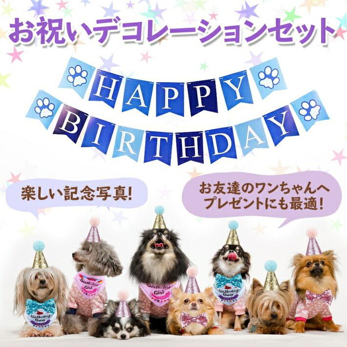 特価 誕生日 飾り付け ペット 犬 猫 Happy Birthday 誕生日セット Aynaelda Com