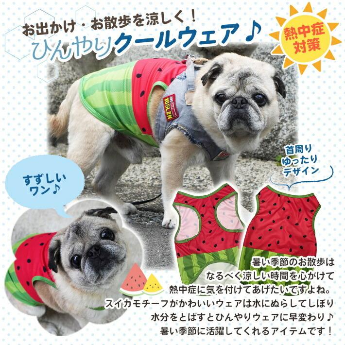 犬服 夏用 クール 犬 涼感 クールウェア 服 夏 濡らす クールベスト