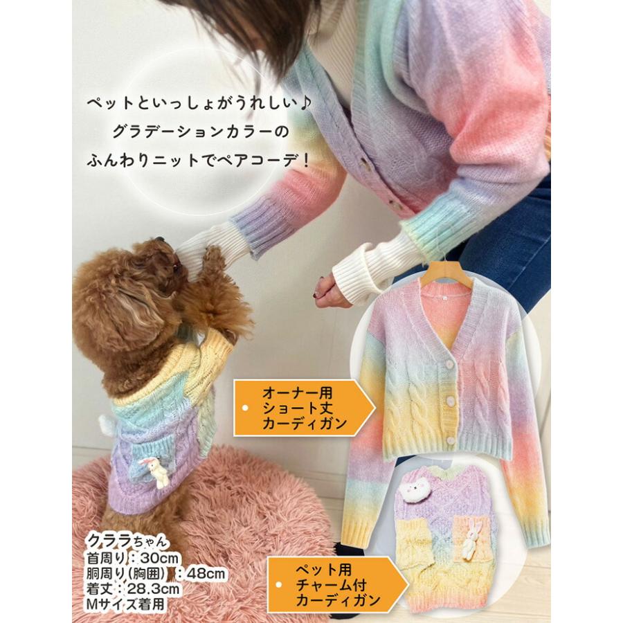 犬服 お揃い ペットとお揃い ペット ペアルック 【ペット用】 ニット