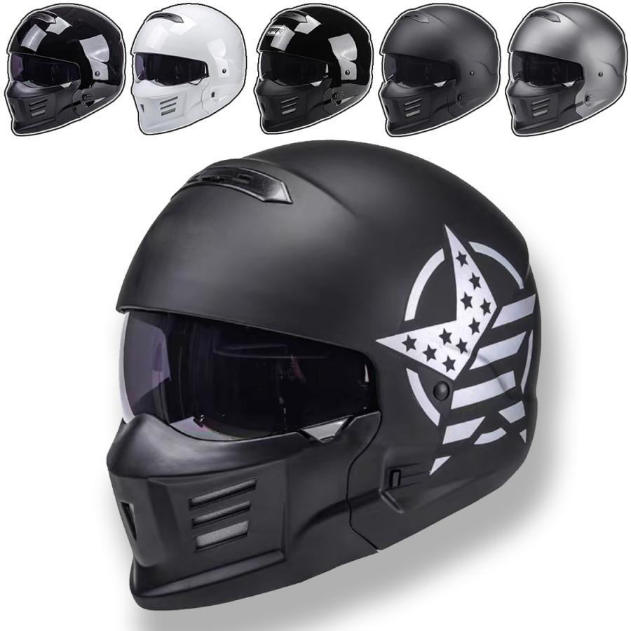 フルフェース バイクヘルメット ブラックシールド ジェット 通気 耐衝撃 超軽い Dot安全認証 4色 サイ サイズ選択可能 M Xxl フルフェイス ヘルメット