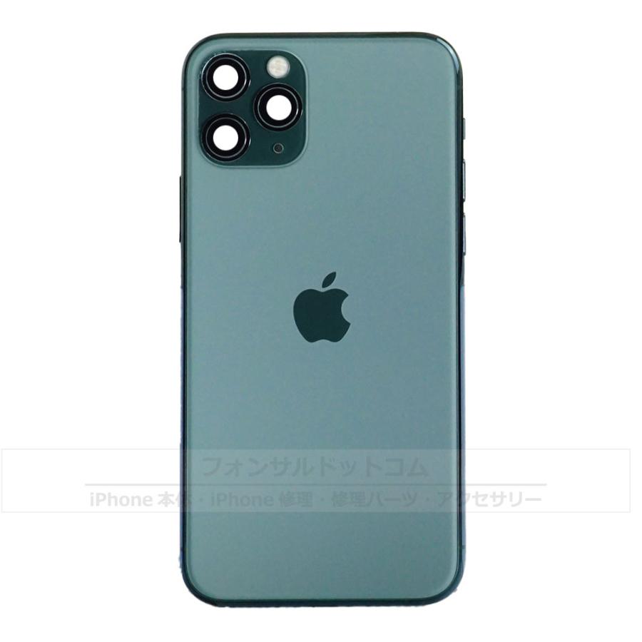 iPhone11Pro ミッドナイトグリーン 部品取り iPhone 11 Pro 純正 バックパネル Cランク 修理 部品 パーツ 背面