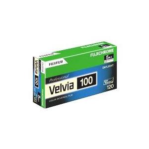 FUJIFILM - 富士フイルム フジクローム Velvia 100 120 VELVIA100 EP NP 12EX 5本容器に並べる(ベルビア100 RVP100 リバーサルフィルム)