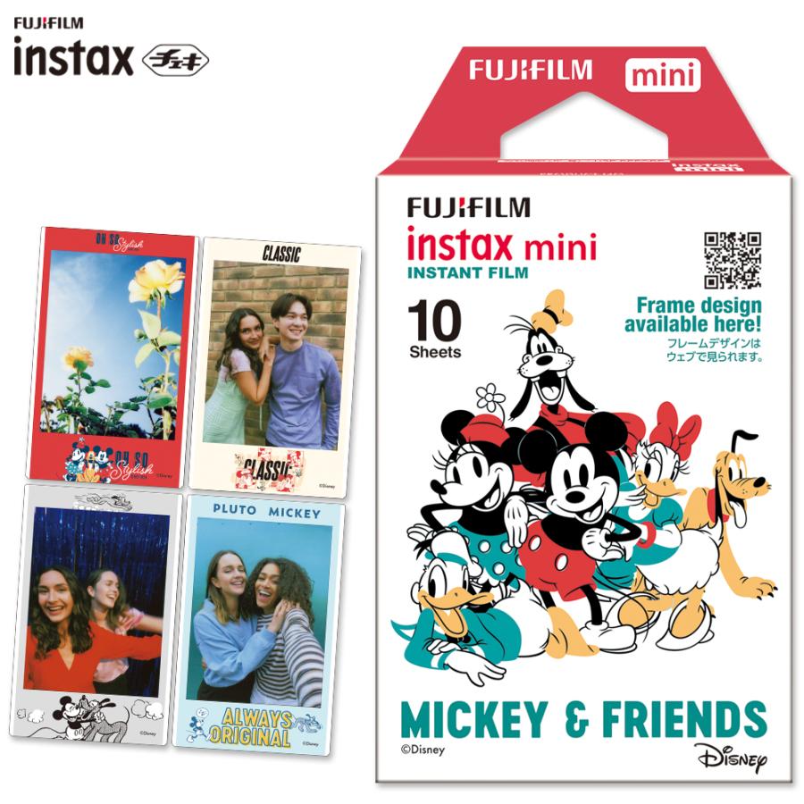 instax mini チェキ用フィルム ミッキー＆フレンズ 絵柄入り MICKEY