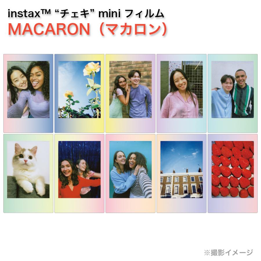 【マカロン】instax mini チェキ フィルム instax mini チェキ用フィルム MACARON 柄入り マカロン mini用
