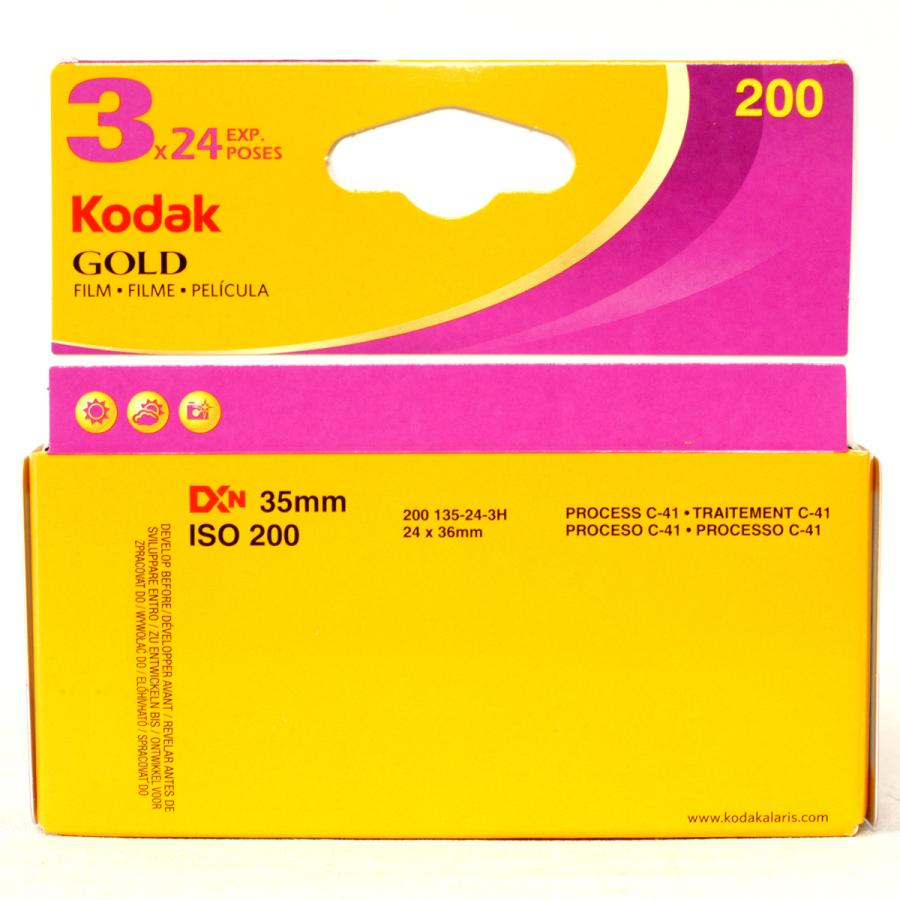 GOLD200-24枚撮【3本入】Kodak カラーネガフィルム ISO感度200