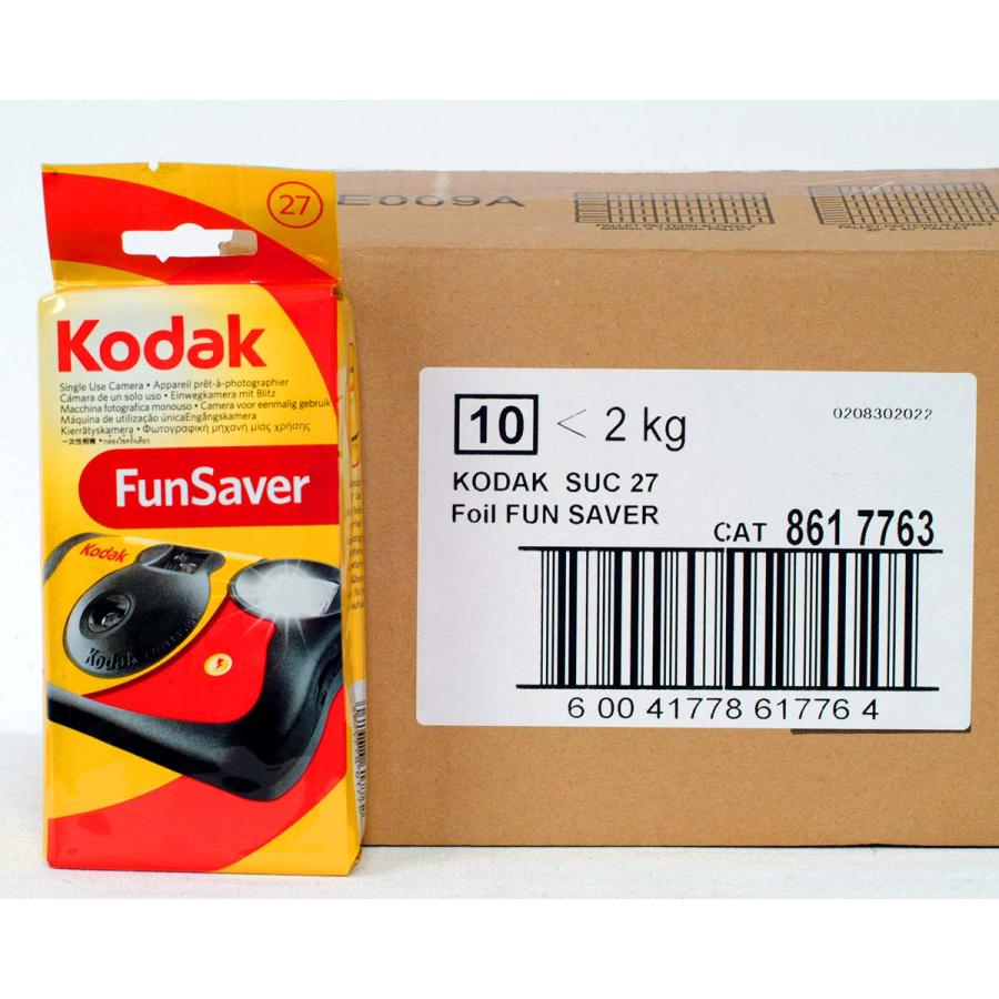 コダック FunSaver 800-27枚撮【10個】フラッシュ付 使い捨てカメラ ISO感度800 135/35mm EK FUN-SAVER800 27EX★Kodak 041778617762｜photoland｜02