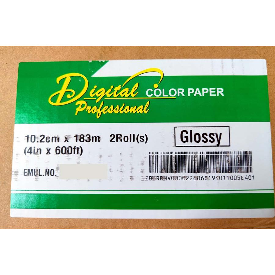 ラッキーSA【102mm幅】光沢/GLOSSY ロール型 カラー印画紙 183m巻【1巻】ミニラボ業務用品_2