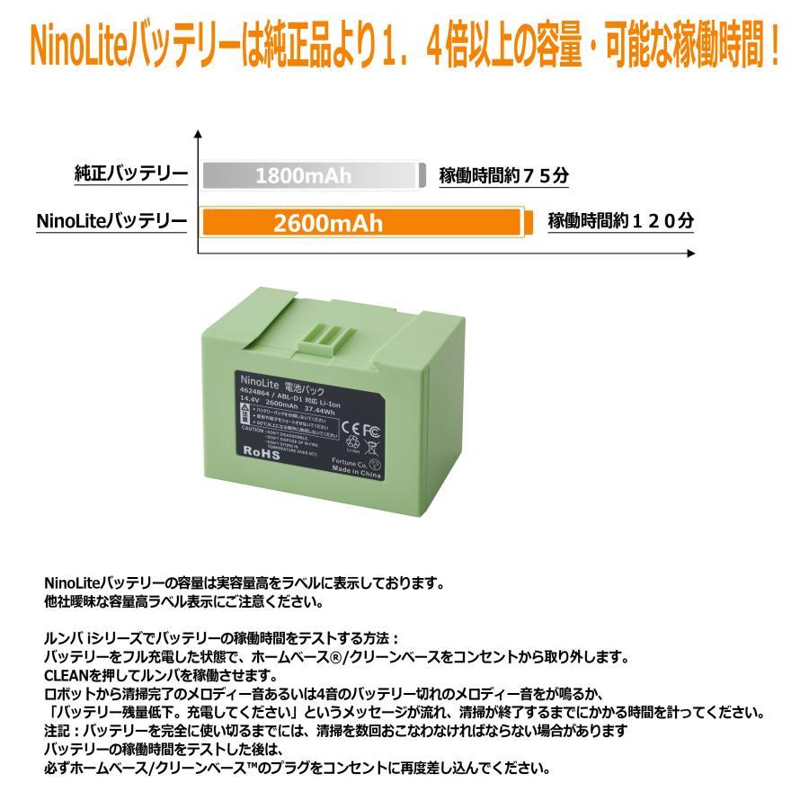 ABL-D1 4624864 ルンバ i7と i7 i5と i5 i3と i3 i2 e5 対応 互換 バッテリー 1.4倍以上の容量 稼動時間 実容量高 ラベル表示 交換用 ロボット掃除機 PSE認定済｜photolife｜05