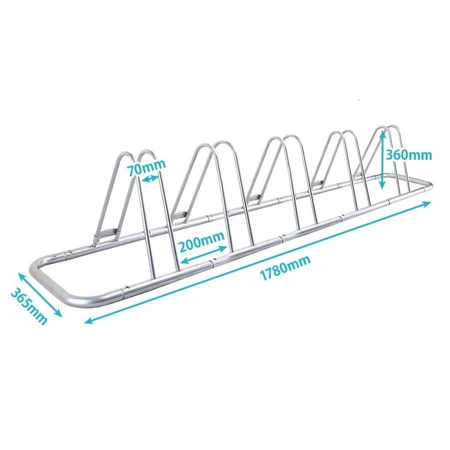 B112 四個セット 5台用自転車スタンド 最大20台 NinoLite 直角 又は 斜め収納でスペース節約 バイクスタンド 自転車ラック サイクルラック 駐輪ラック｜photolife｜04