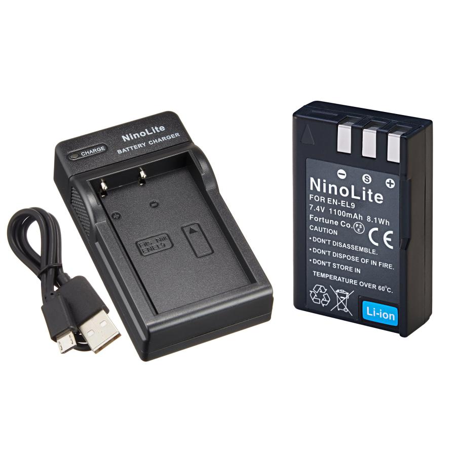 DC15 USB型充電器 MH-23 と ニコンEN-EL9 EN-EL9a 互換