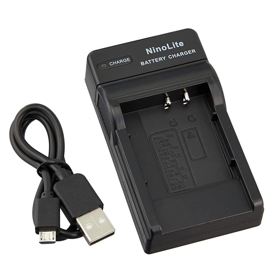 DC16 USB型充電器 BJ-8 と リコー Ricoh DB-80 互換バッテリー2