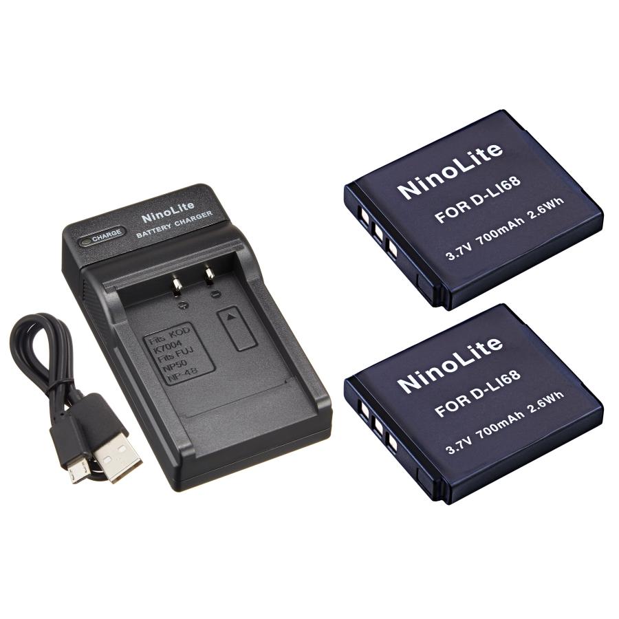 DC30 USB型充電器 K-BC68J D-BC122J と ペンタックスD-LI68 D-LI122