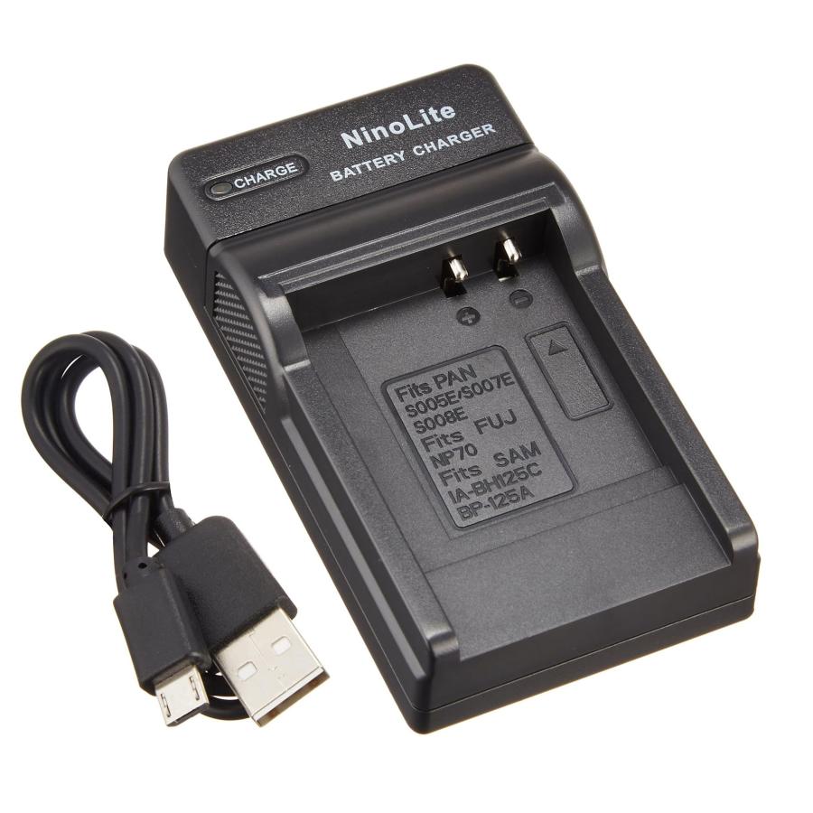 DC68 USB型充電器 BJ-6 と リコー Ricoh DB-65 互換バッテリー2