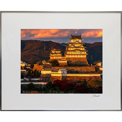 半切205 夕照の姫路城