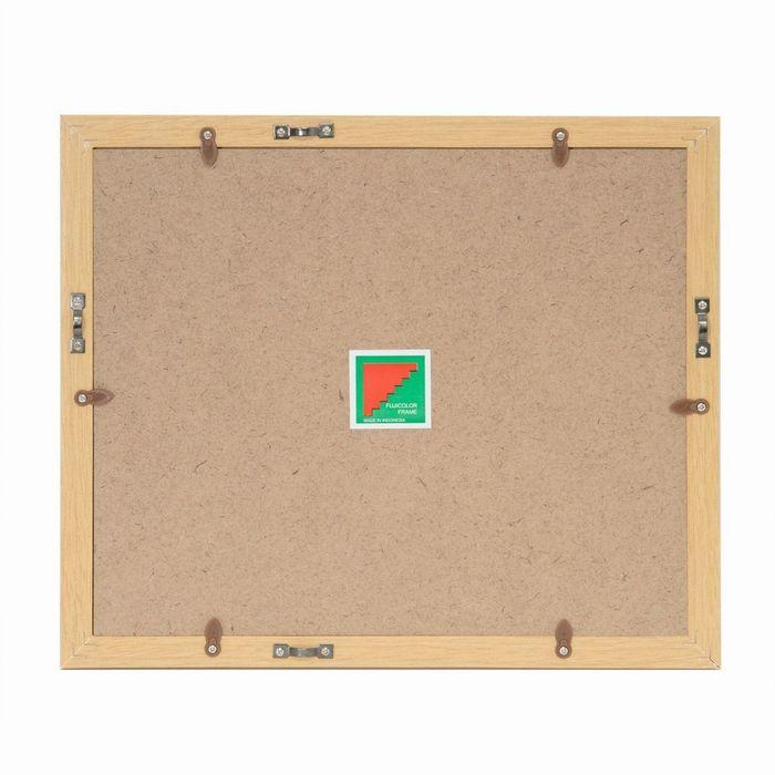 木製 フォトフレーム サイズ 六つ切り 6切り 軽い YM-9 ブラウン 額縁