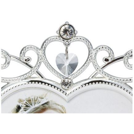 フォトフレーム ミニサイズ MJ74-H-SV/PK ティアラ ハート かわいい