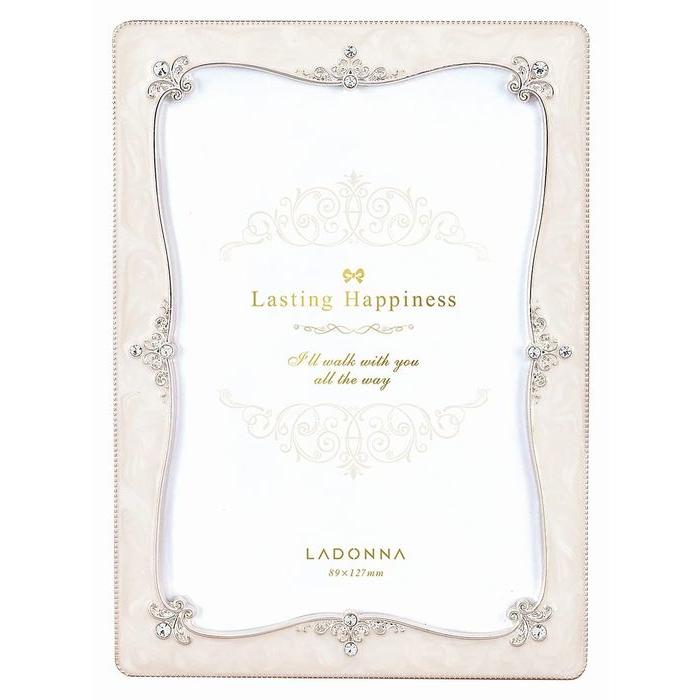 LADONNA（ラドンナ） フォトフレーム L判 BJ39-L-PGD/WH ウエディング