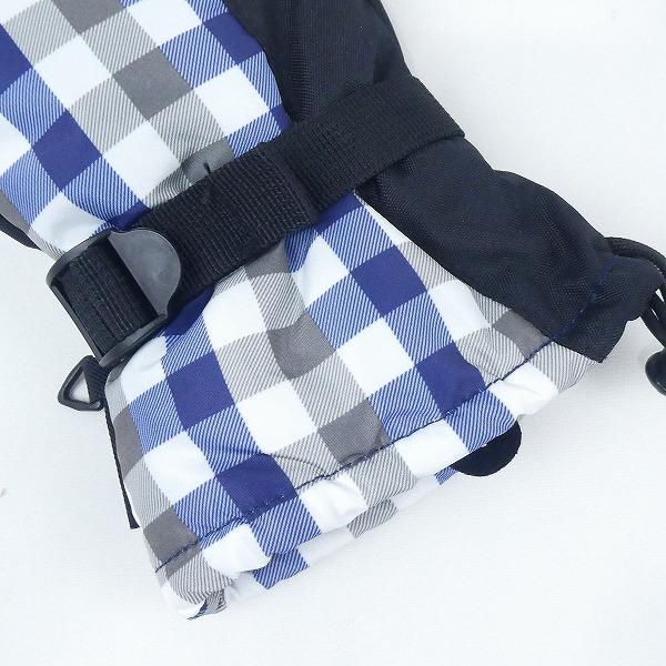 日本手袋 グローブ CK-10 チェック ブルー×グレー メンズ 防水インナー スキー スノーボード ウィンタースポーツ 防風 防寒 PA581｜phshop｜05